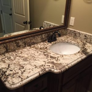 каменная столешница под раковину на заказ